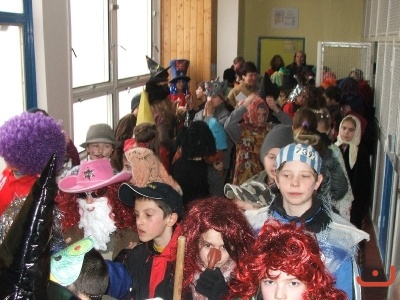 Masopustní průvod 1. stupně