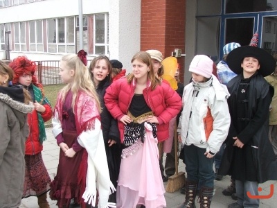 Masopustní průvod 1. stupně