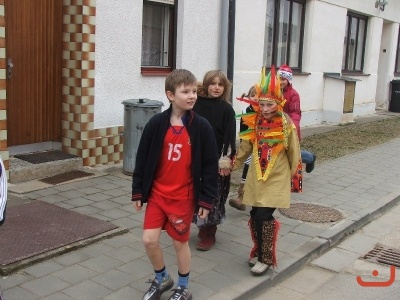 Masopustní průvod 1. stupně
