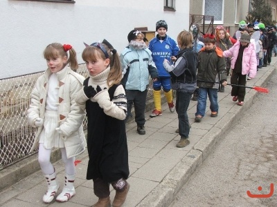 Masopustní průvod 1. stupně