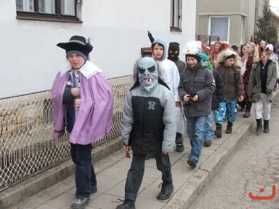 Masopustní průvod 1. stupně