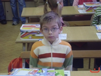 Prvňáčci první den ve škole