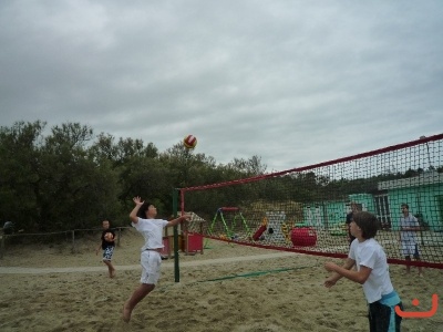 Beachový kemp v Itálii
