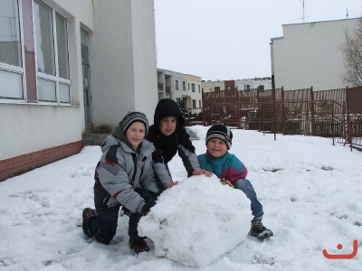 Stavění sněhuláků