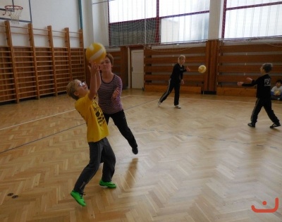 Novoroční minivolejbal rodičů s dětmi