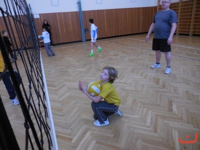 Novoroční minivolejbal rodičů s dětmi