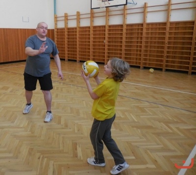 Novoroční minivolejbal rodičů s dětmi
