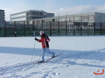 Tělesná výchova na běžkách