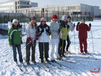 Tělesná výchova na běžkách