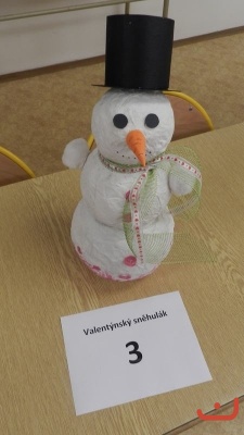 Valentýnský sněhulák