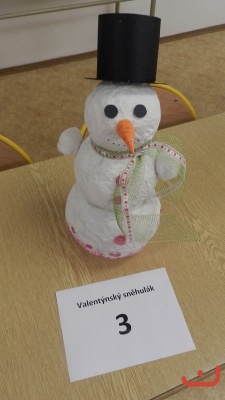 Valentýnský sněhulák