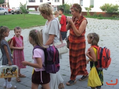 1.den ve  škole