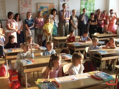 1.den ve  škole
