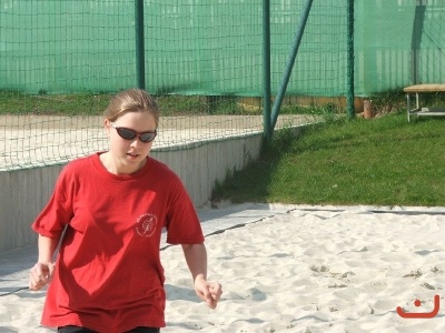 Beachový trénink kadetek
