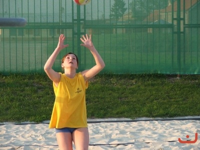 Beachový trénink kadetek